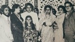 Raveena Tandon has shared a black and white picture from the wedding of Rishi Kapoor and Neetu Singh.