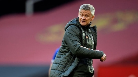 Manchester United manager Ole Gunnar Solskjaer. (Pool via REUTERS)