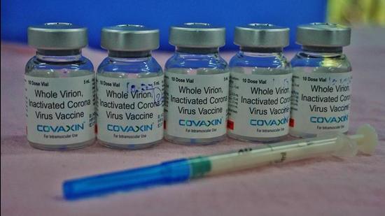 Covaxin vials. (HT file)