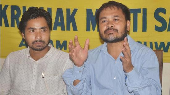 Akhil Gogoi was jailed in December 2019 for allegedly stoking violence during the anti-Citizenship Amendment Act protests. (PTI Photo) Akhil Gogoi was jailed in December 2019 for allegedly stoking violence during the anti-Citizenship Amendment Act protests. (PTI Photo)