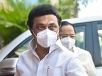 Tamil Nadu chief minister MK Stalin arrives for the oath ceremony of the newly-elected MLAs, in Chennai on May 11. Tamil Nadu chief minister MK Stalin arrives for the oath ceremony of the newly-elected MLAs, in Chennai on May 11.