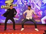 Salman Khan with Prabhudeva. Salman Khan with Prabhudeva.