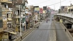 A deserted view of Kankarbagh main road during a Covid-19 induced lockdown, in Patna, Bihar HT (Photo/ Santosh Kumar).