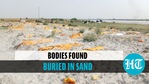 Bodies buried in sand Bodies buried in sand