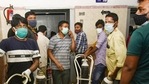 Volunteers carry oxygen cylinders for Covid-19 affected patients, at a city hospital in Ranchi. (PTI file photo) Volunteers carry oxygen cylinders for Covid-19 affected patients, at a city hospital in Ranchi. (PTI file photo)