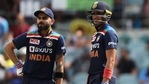 Virat Kohli and Shubman Gill during the ODIs against Australia last year. (Getty Images) Virat Kohli and Shubman Gill during the ODIs against Australia last year. (Getty Images)