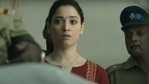 Tamannaah Bhatia in a still from the trailer of November Story. Tamannaah Bhatia in a still from the trailer of November Story.
