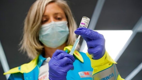 The EU’s vaccine rollout got off to a slow start and was held back by concerns over rare blood clots possibly linked to Astra’s shot. (Reuters file photo)