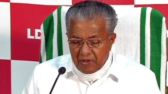 Kerala CM Pinarayi Vijayan said the current oxygen generation capacity in the state is 212.34 MT per day and at present, the storage of oxygen in hospitals is only for less than 24 hours.(ANI file photo)