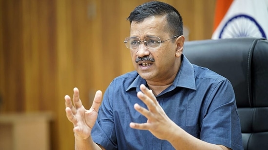 Delhi Chief Minister Arvind Kejriwal addresses the media on Covid-19 situation, in New Delhi on Tuesday. (ANI Photo) Delhi Chief Minister Arvind Kejriwal addresses the media on Covid-19 situation, in New Delhi on Tuesday. (ANI Photo)
