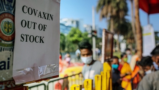 Vaccine centres are running out of stock owing to a gap between the demand and supply. (Bloomberg) Vaccine centres are running out of stock owing to a gap between the demand and supply. (Bloomberg)