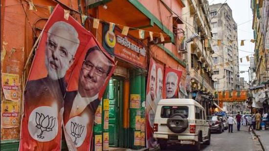 West Bengal BJP office wears a deserted look after party's defeat to TMC in state assembly polls, in Kolkata on May 2. (File photo) West Bengal BJP office wears a deserted look after party's defeat to TMC in state assembly polls, in Kolkata on May 2. (File photo)