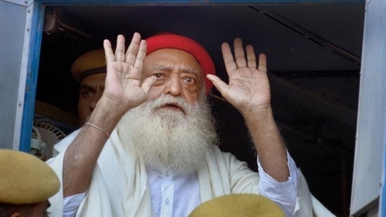 Asaram had tested positive for coronavirus in Jodhpur Central jail and was admitted at MG Hospital on May 5 after he complained of difficulty in breathing. (PTI) Asaram had tested positive for coronavirus in Jodhpur Central jail and was admitted at MG Hospital on May 5 after he complained of difficulty in breathing. (PTI)