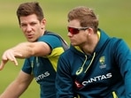 Australia's Steve Smith and Tim Paine during nets.(Action Images via Reuters) Australia's Steve Smith and Tim Paine during nets.(Action Images via Reuters)