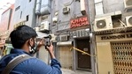 Delhi Police sealed Khan Chacha restaurant after oxygen concentrators and other medical supplies being black marketted were seized from here in Khan Market, in New Delhi.(Sanjeev Verma/HT PHOTO) Delhi Police sealed Khan Chacha restaurant after oxygen concentrators and other medical supplies being black marketted were seized from here in Khan Market, in New Delhi.(Sanjeev Verma/HT PHOTO)