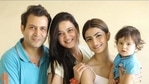 Abhinav Kohli, Shweta Tiwari with Palak and Reyansh.