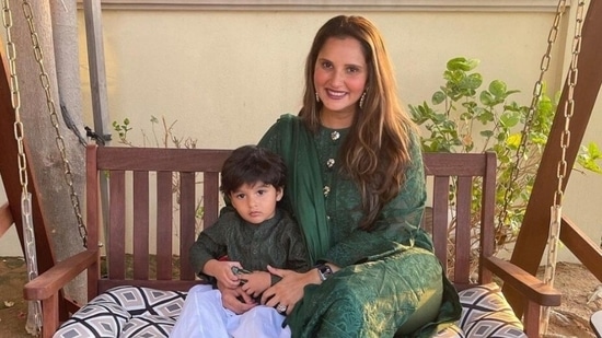 Sania Mirza with son Izhaan on Eid (Instagram/mirzasaniar)