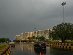 An overcast sky during light rain, near AIIMS in New Delhi, India, on Thursday, May 6. (Amal KS / HT photo) An overcast sky during light rain, near AIIMS in New Delhi, India, on Thursday, May 6. (Amal KS / HT photo)