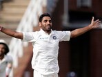Bhuvneshwar Kumar celebrates a wicket. (Getty Images)