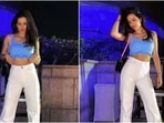Natasa Stankovic is date night ready in crop top and jeans