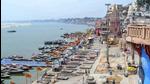 Varanasi: Ganga ghats wear a deserted look during a lockdown imposed to contain the spread of Covid-19, in Varanasi, Thursday, (PTI) Varanasi: Ganga ghats wear a deserted look during a lockdown imposed to contain the spread of Covid-19, in Varanasi, Thursday, (PTI)