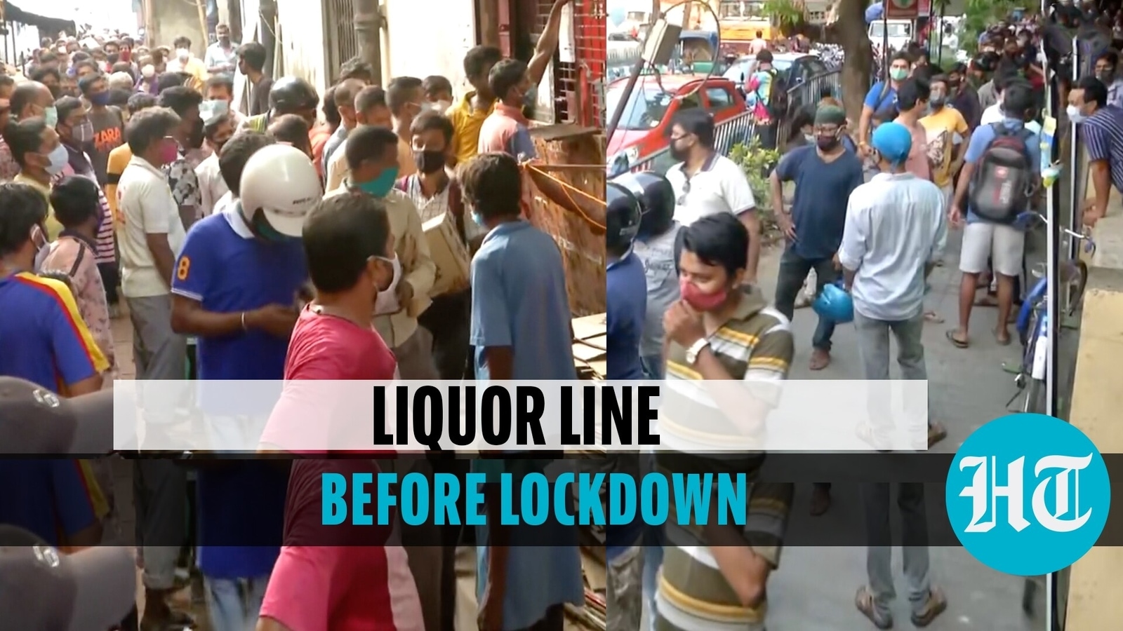 Watch: Huge rush at liquor shops in Kolkata ahead of ...