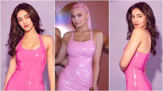 Kylie Jenner: Pink Mini Dress