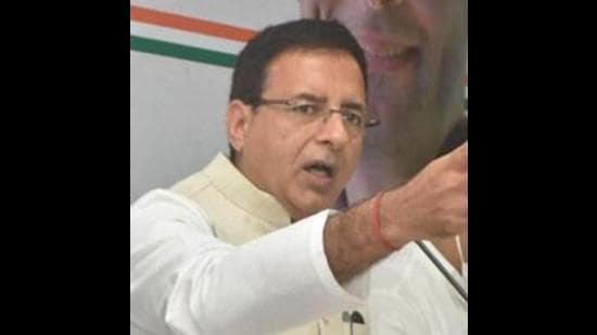 Randeep Singh Surjewala said the Haryana government has failed to provide healthcare facilities to its residents. (HT Photo)