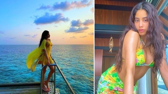 Janhvi Kapoor aka 'Island girl,' had a ball during her recent stay in the Maldives.(Instagram/@janhvikapoor)