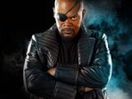 Samuel L Jackson plays Nick Fury in the Marvel Cinematic Universe.