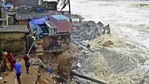 Rough sea and high tidal waves due to cyclone Tauktae.(ANI representative image) Rough sea and high tidal waves due to cyclone Tauktae.(ANI representative image)