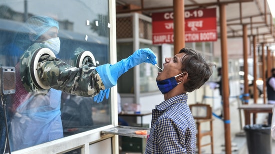 Ten states constitute 74.69 per cent of the active Covid-19 cases in the country. (PTI) Ten states constitute 74.69 per cent of the active Covid-19 cases in the country. (PTI)