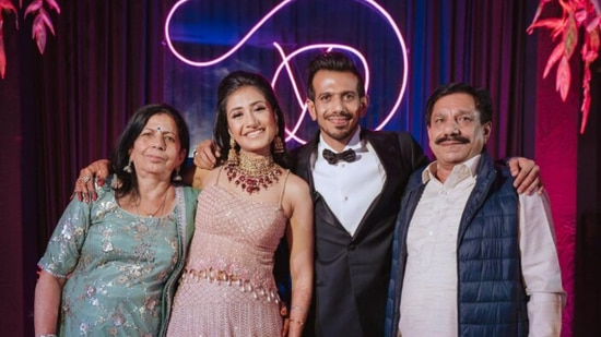 Yuzvendra Chahal posted a family photo on his social media handle. (Instagram/Yuzvendra Chahal)