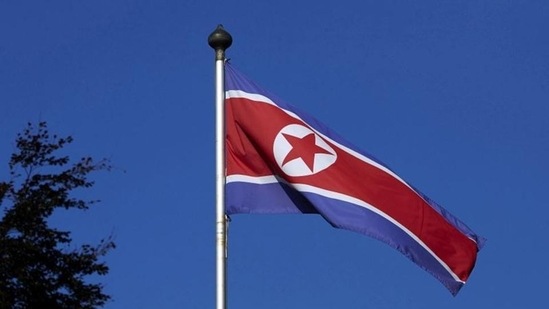 File Photo of a North Korean flag.(REUTERS)