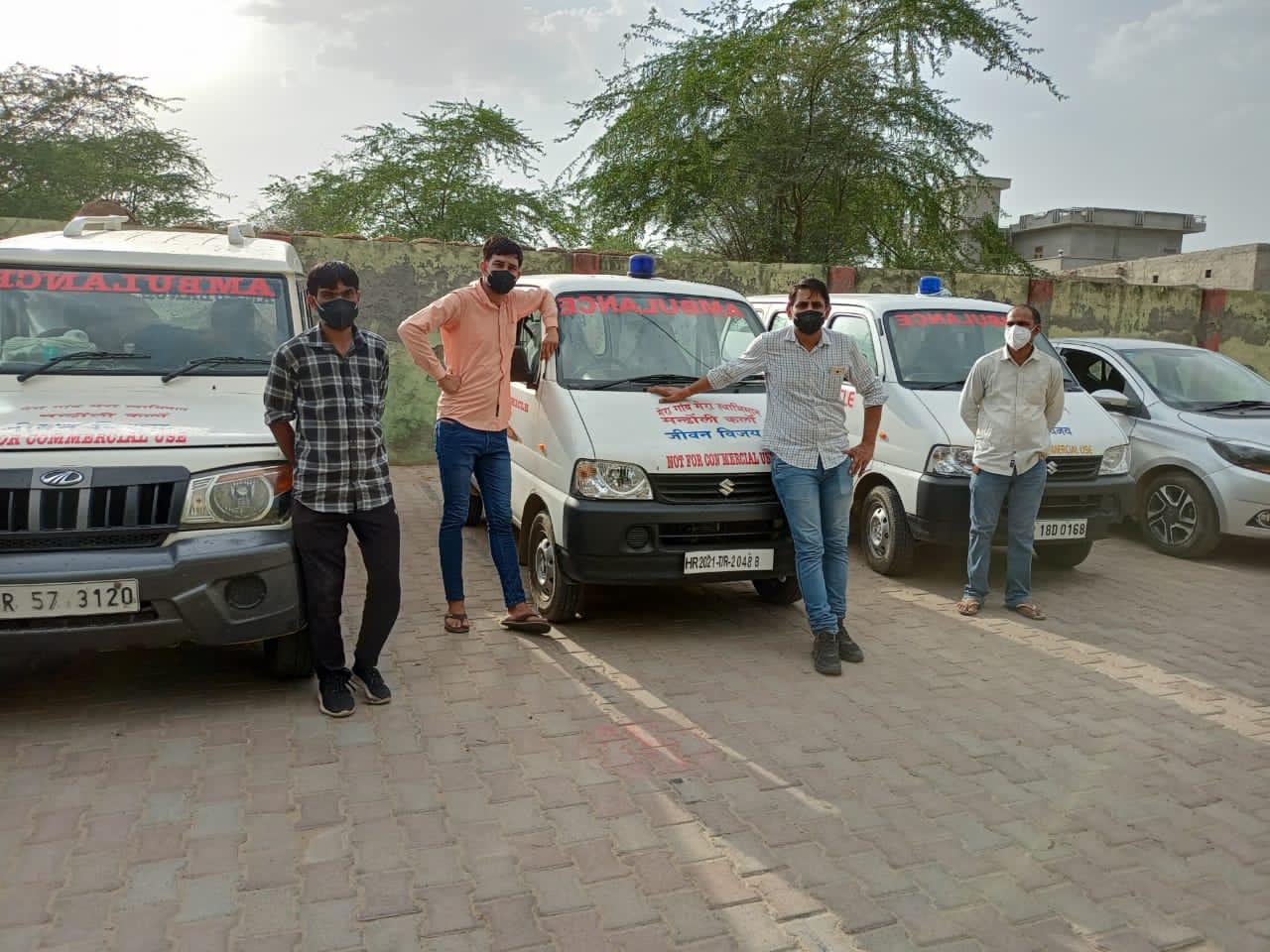 Villagers have purchased three ambulances to ferry critical patients to the hospital. (HT Photo)