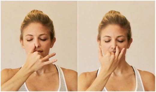 Anulom Vilom Pranayam or Alternate Nostril Breathing(Twitter/shailendrverma)