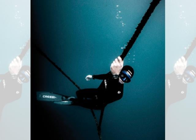 Guilllaume got interested in freediving by chance at the age of 14 as he grew up near the sea Guilllaume got interested in freediving by chance at the age of 14 as he grew up near the sea