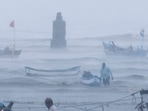 Cyclone Tauktae, went from a Category 1 storm to a Category 4 storm on Monday. (AP Photo/Rafiq Maqbool)(AP) Cyclone Tauktae, went from a Category 1 storm to a Category 4 storm on Monday. (AP Photo/Rafiq Maqbool)(AP)