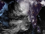 A major cyclone packing ferocious winds and threatening a destructive storm made landfall in Gujarat on Monday evening, disrupting the country's response to its devastating Covid-19 outbreak. (AFP) A major cyclone packing ferocious winds and threatening a destructive storm made landfall in Gujarat on Monday evening, disrupting the country's response to its devastating Covid-19 outbreak. (AFP)