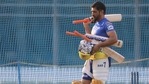 MS Dhoni in the nets for Chennai Super Kings.(CSK/Twitter) MS Dhoni in the nets for Chennai Super Kings.(CSK/Twitter)