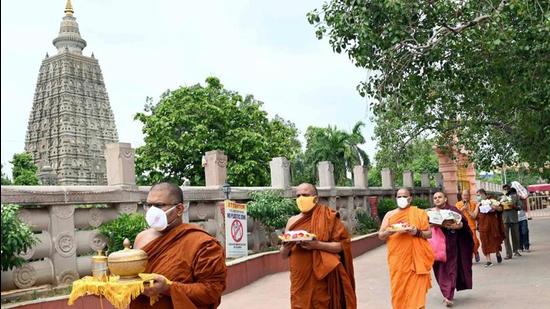 Bodh Gaya: Monasteries and charity organisations are helping out locals during the Covid-19 pandemic in Bihar. Bodh Gaya: Monasteries and charity organisations are helping out locals during the Covid-19 pandemic in Bihar.