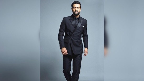 You can never go wrong with an all-black look and adding his element to the blazer with the single-button made the actor stand out from the rest. He was seen wearing this suit at the Miss India pageant in 2019.(Instagram/ vickykaushal09)