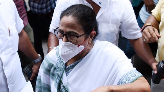 West Bengal Chief Minister Mamata Banerjee comes out of CBI office, in Kolkata. (ANI Photo) West Bengal Chief Minister Mamata Banerjee comes out of CBI office, in Kolkata. (ANI Photo)