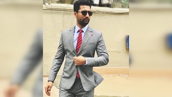 Let's talk about the checkered suits. They were all the hype at one point of time and Vicky Kaushal along with other Bollywood celebrities were a reason for that. This look that the actor donned in July 2019 worked by teaming it with a bright red striped tie.(Instagram/ vickykaushal09)