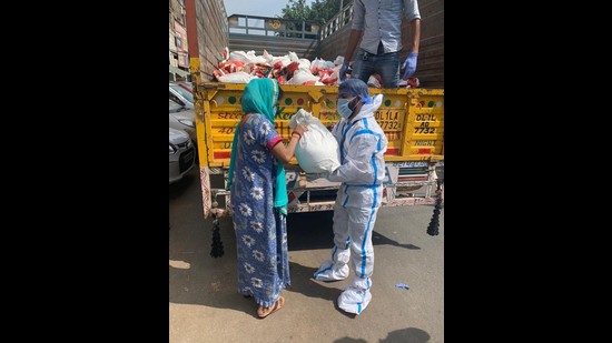 Sex workers in Delhi are being provided ration and other essentials to help them tide over the pandemic. Sex workers in Delhi are being provided ration and other essentials to help them tide over the pandemic.