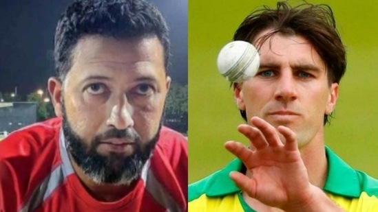 File Photos of Wasim Jaffer (left) and Pat Cummins. (HT Collage) File Photos of Wasim Jaffer (left) and Pat Cummins. (HT Collage)