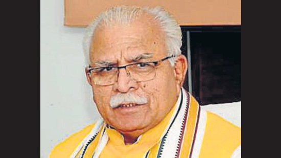 Haryana CM Manohar Lal Khattar’s meeting with Shah assumes significance as it took place in the shadow of blame game between the ruling BJP-JJP coalition government and the Opposition over police action against farmers. (HT File)