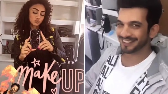 Mahekk Chahal shared a video from the make-up room as the Khatron Ke Khiladi 11 contestants got ready.