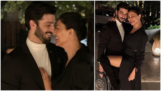 Sushmita Sen and Rohman Shawl are one of the most adorable couples of Bollywood who enjoy spending a lot of time working out together. Sushmita shares most of their workout videos and pictures online for her fans.(Instagram/@sushmitasen47)
