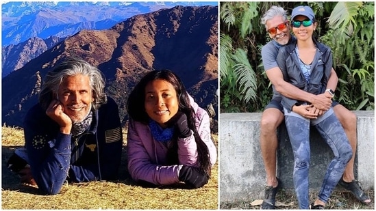 Milind Soman and Ankita Konwar have been constantly inspiring us with their fitness videos. They both share an endless love for travelling and staying fit. This power couple has flooded their Instagram feeds with workout, yoga and marathon pictures.(Instagram/@milindrunning)